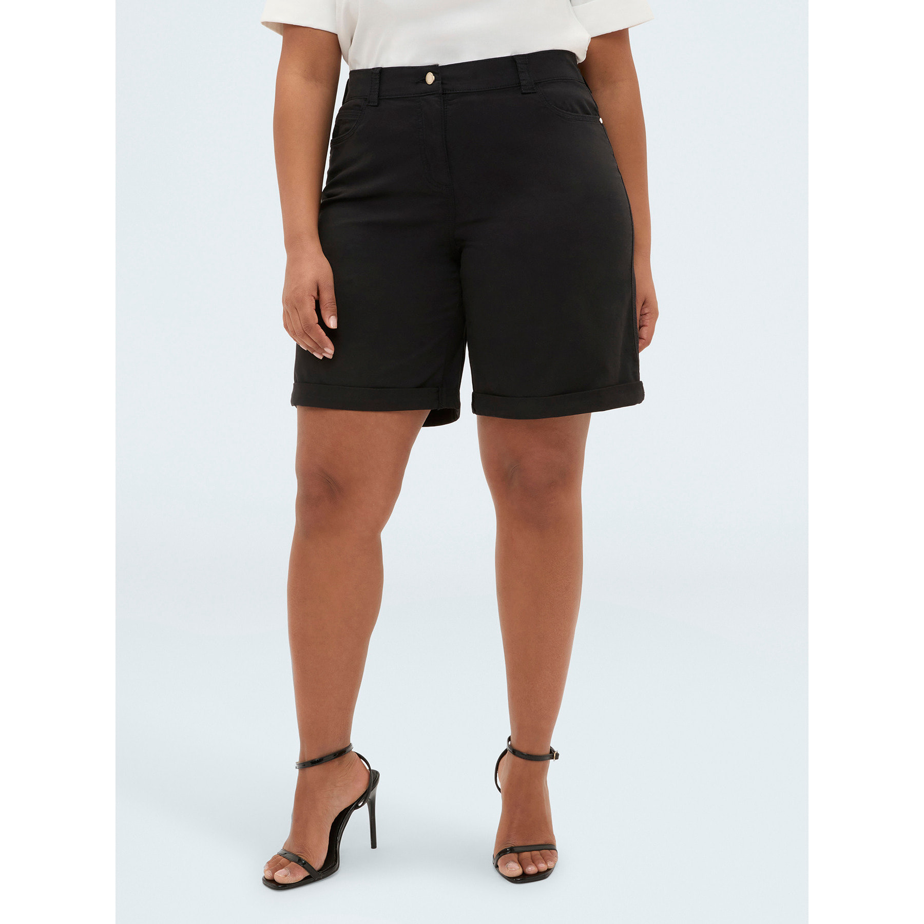 Fiorella Rubino - Bermudas de algodón ligero - Negro