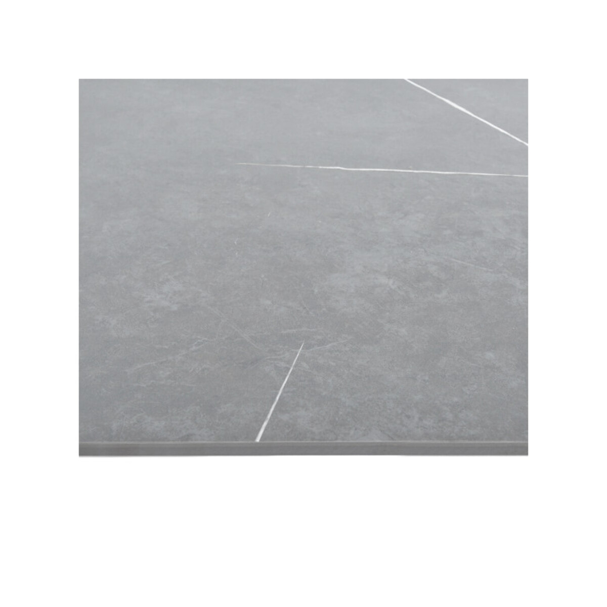Table haute 140 x 70 cm en céramique marbrée avec pieds en métal - TREIVE