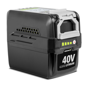 Bateria de lítio com capacidade de 4.0Ah e voltagem de 40V, visor LCD, compatível com a gama de 40V TECH - Greencut BT404L