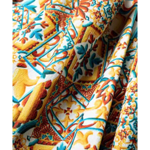 Tappeto EMOZIONI DERUTA moderno ceramica maioliche mutlicolore lavabile antiscivolo passatoia multiuso bagno cucina ingresso