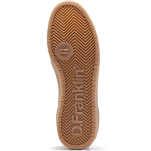 Zapatillas Bajas Piel de  Serraje Rebel Basic Flag Caqui D.Franklin