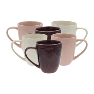 Lot de 6 mugs, TERRA