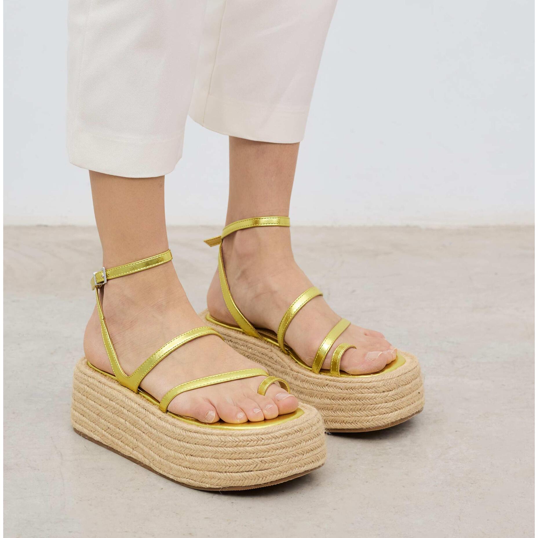 Sandalias de plataforma - Elina- 8 cm