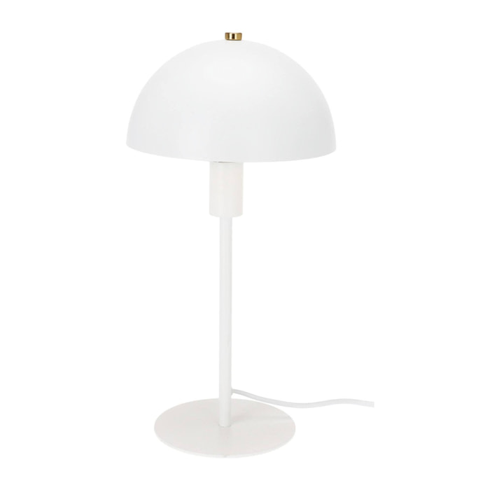 Well Home Lámpara de mesa estilo Seta en color Blanco roto Ø18x36cm