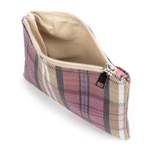 IRIA QUINTANA Borsa a Spalla da Donna Asti. Materiale PVC PU Pelle Sintetica Stampata 42x14x32 Cm. Beige