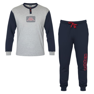 Pigiama Lungo Uomo KAPPA Caldo Cotone Interlock