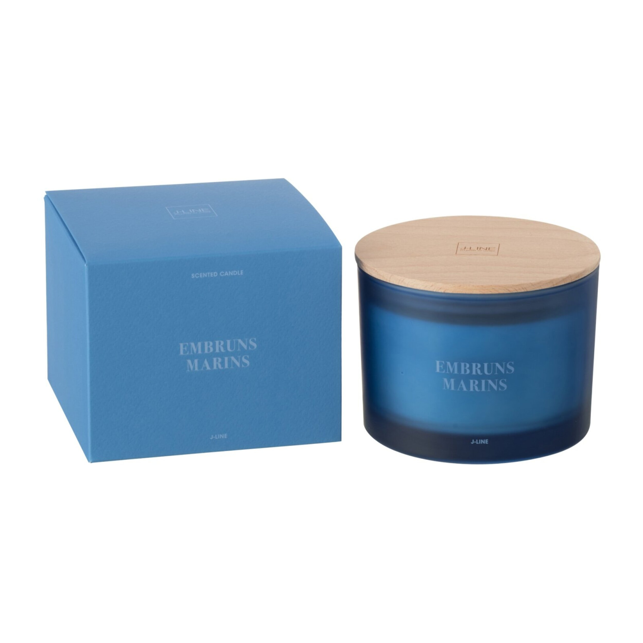 J-Line bougie parfumée Accords Essentiels - Embruns Marins - bleu - 28H