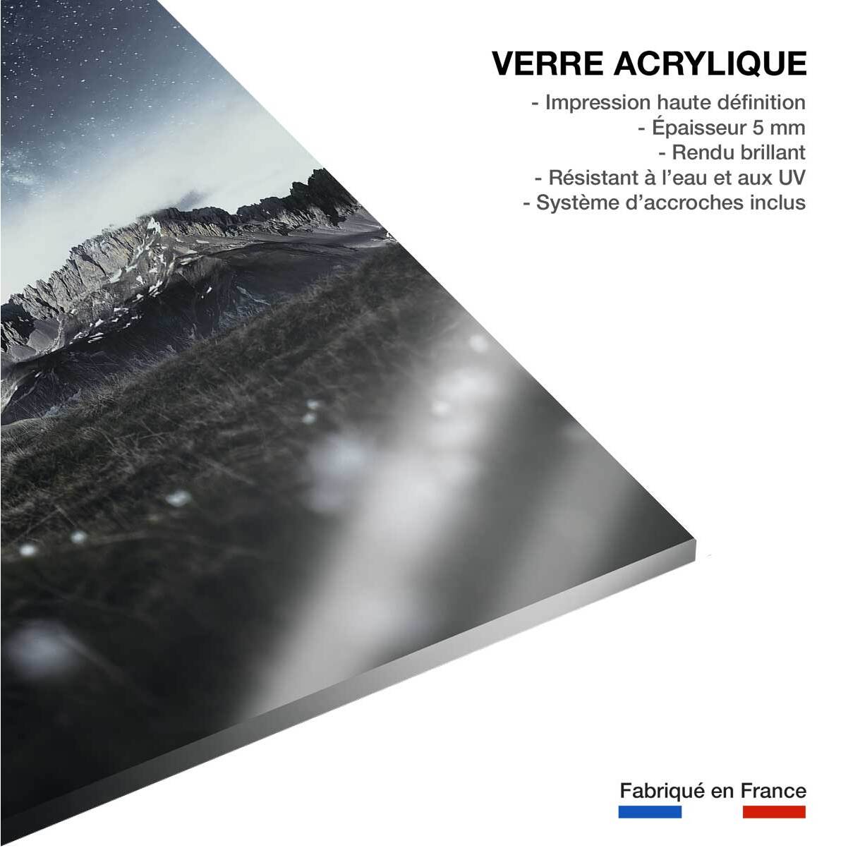 Tableau la tête dans les etoiles Tableau plexiglas