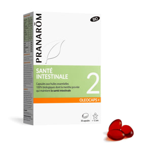 Pranarom - Oleocaps 2 - Santé intestinale - Bio - 30 capsules