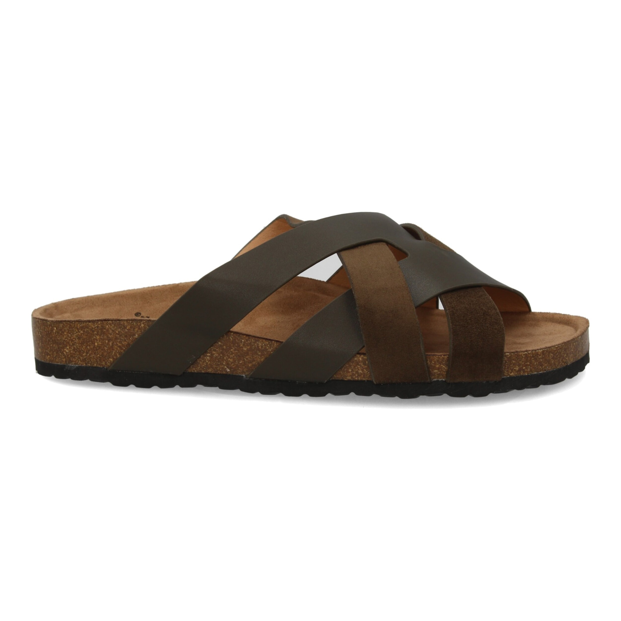 Sandalia para hombre con tiras cruzadas.