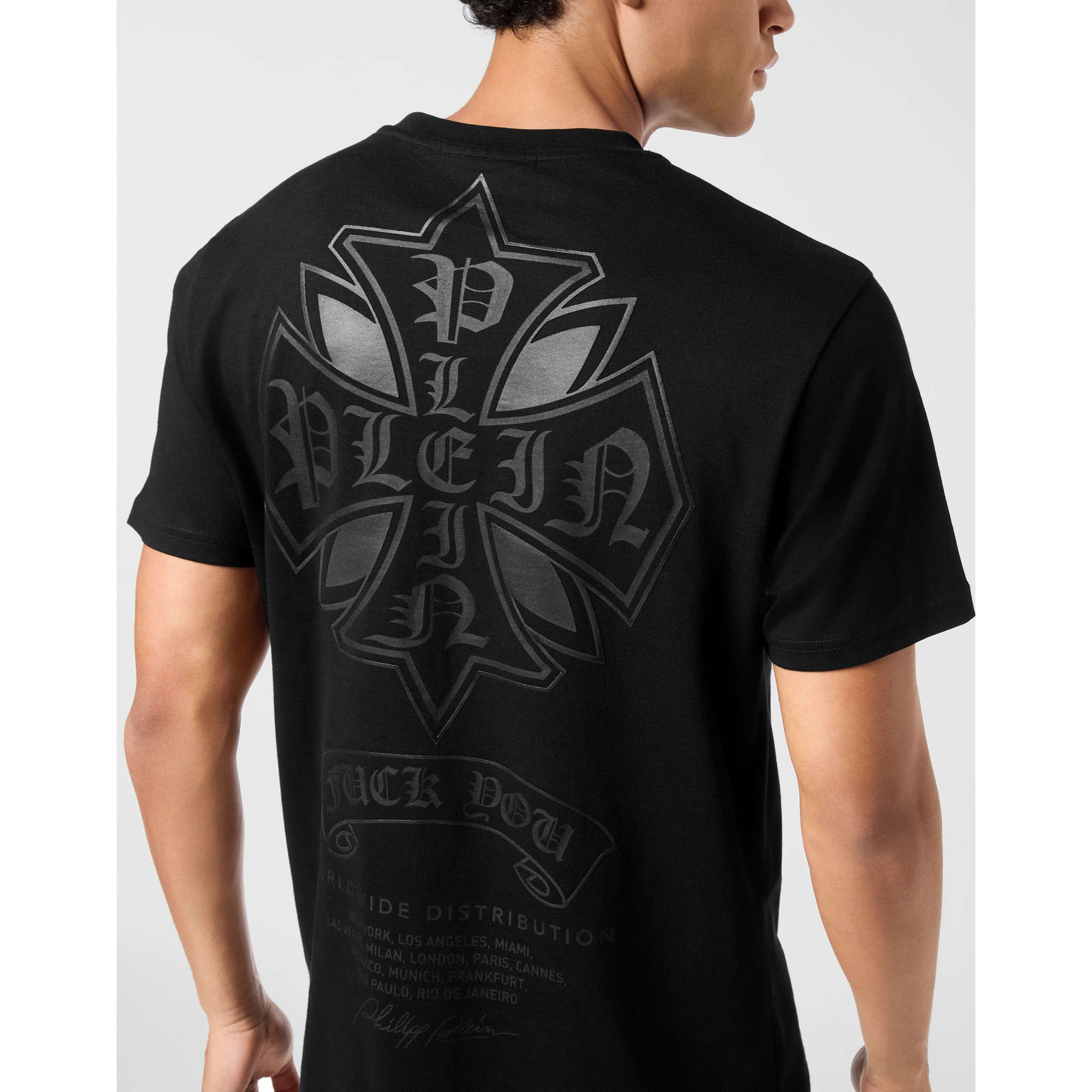 PHILIPP PLEIN Camiseta Cuello Redondo Ss CHROME