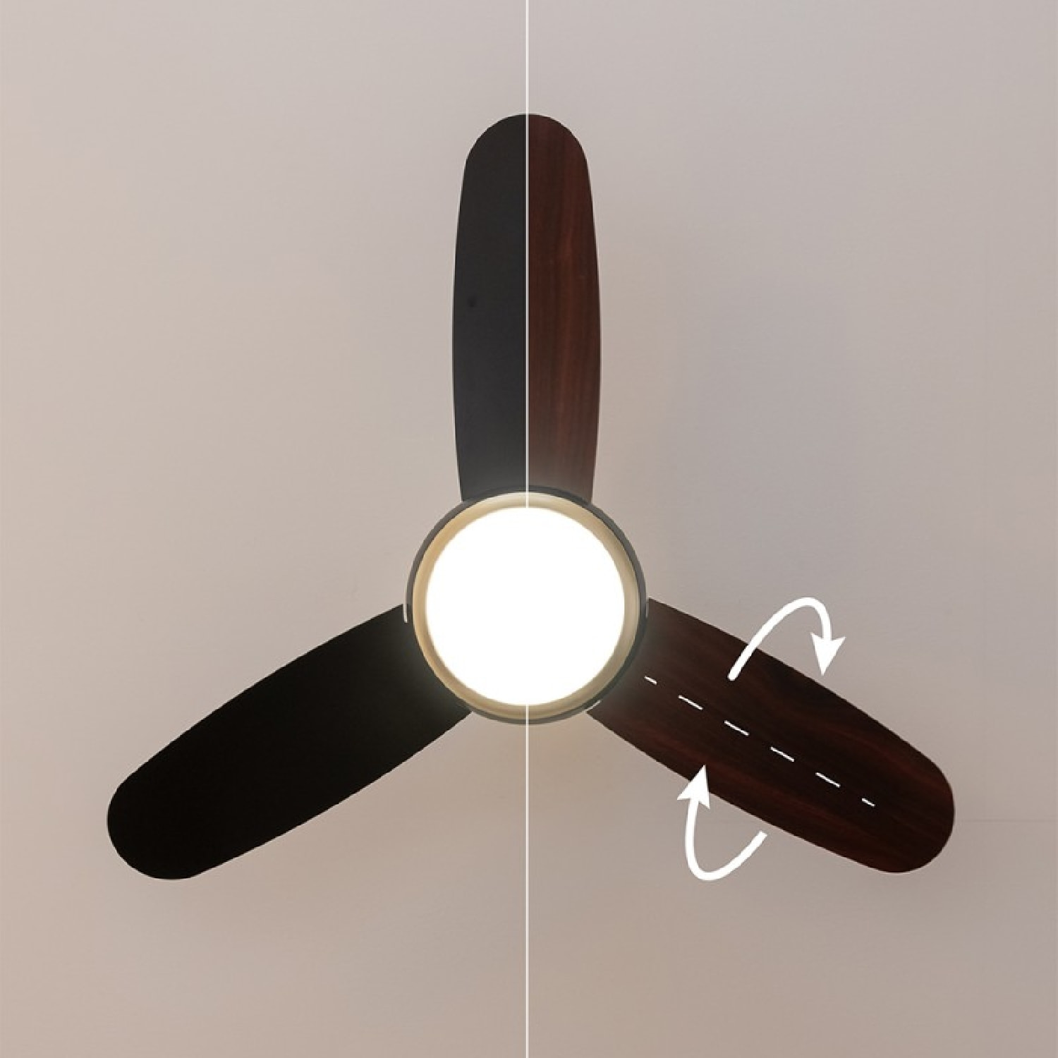 Ventilador de techo con luz EnergySilence Aero 4265 GoldBlack Cecotec