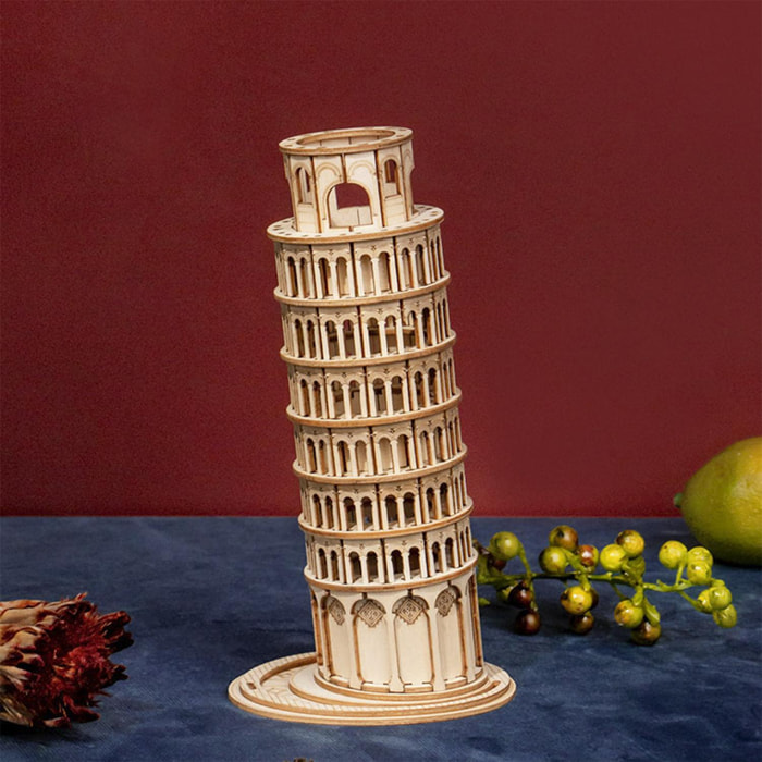 Torre Pendente di Pisa in legno da montare.