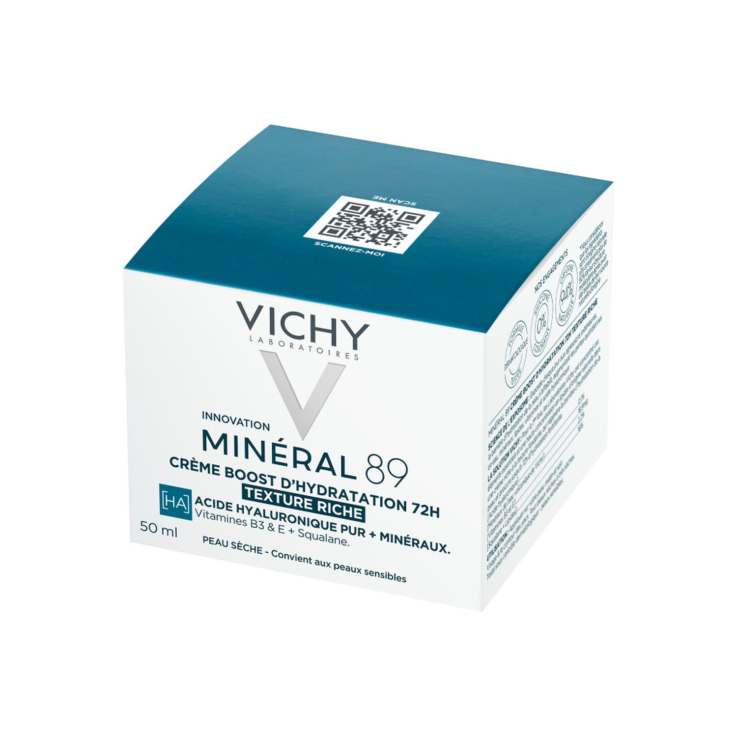 Minéral 89 - Crème Riche Boost d'Hydratation 50 ml
