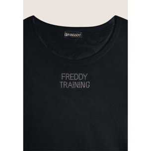 T-shirt donna in jersey con retro fantasia paisley