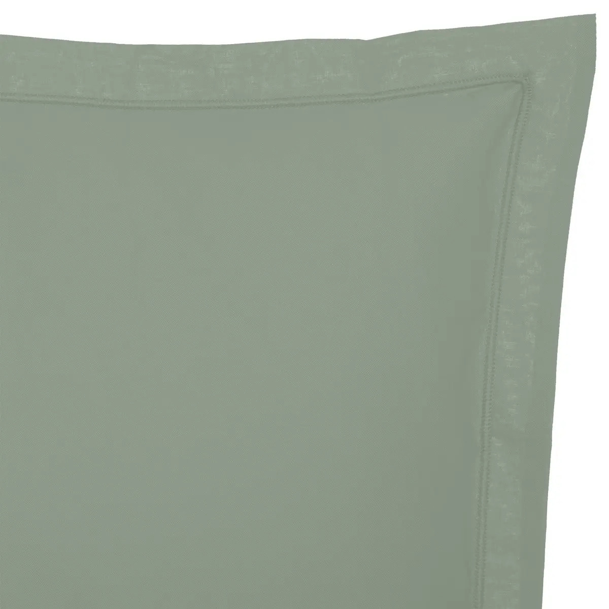 Taie d'oreiller coton vert 63x63cm