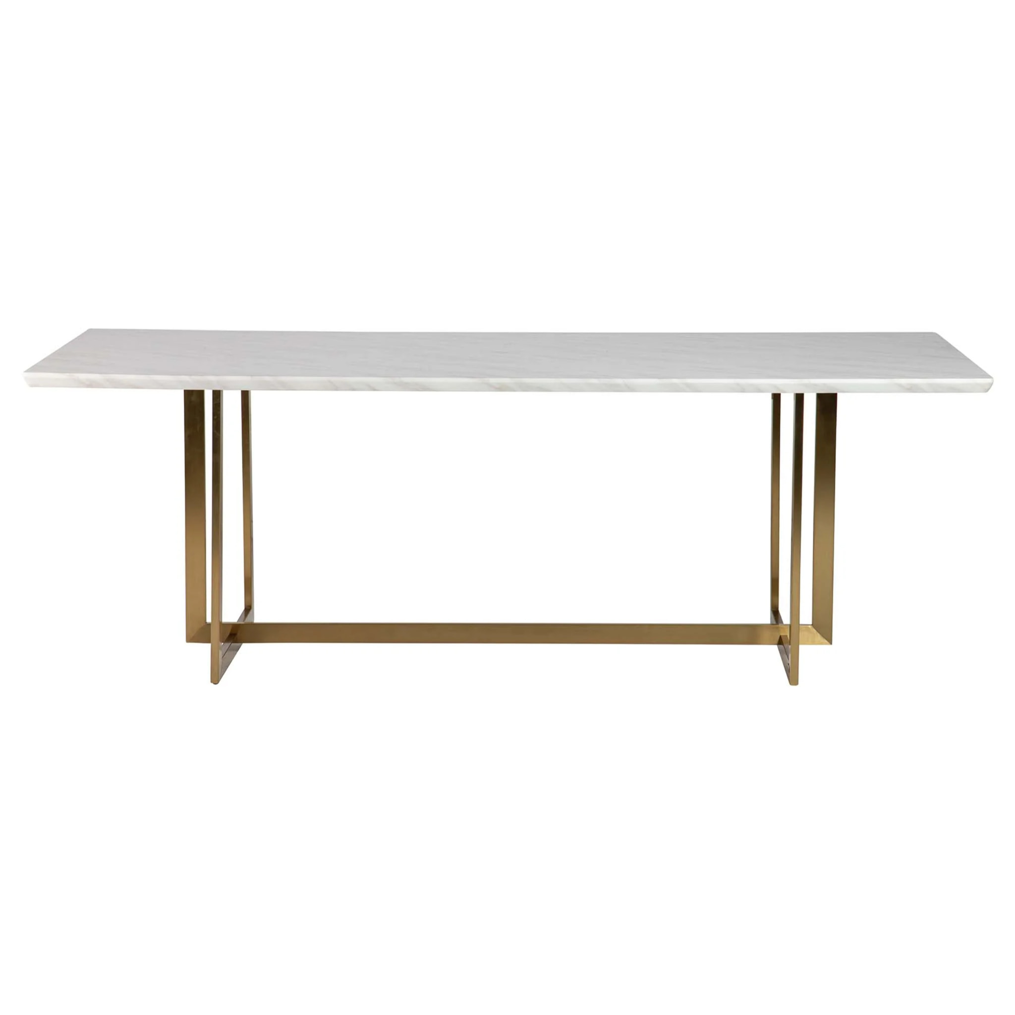 Mesa Comedor  Marmol Inoxidable Tebas 220x100x76 Cm