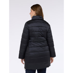 Fiorella Rubino - Piumino bimaterico con imbottitura in Sorona® Aura - Nero
