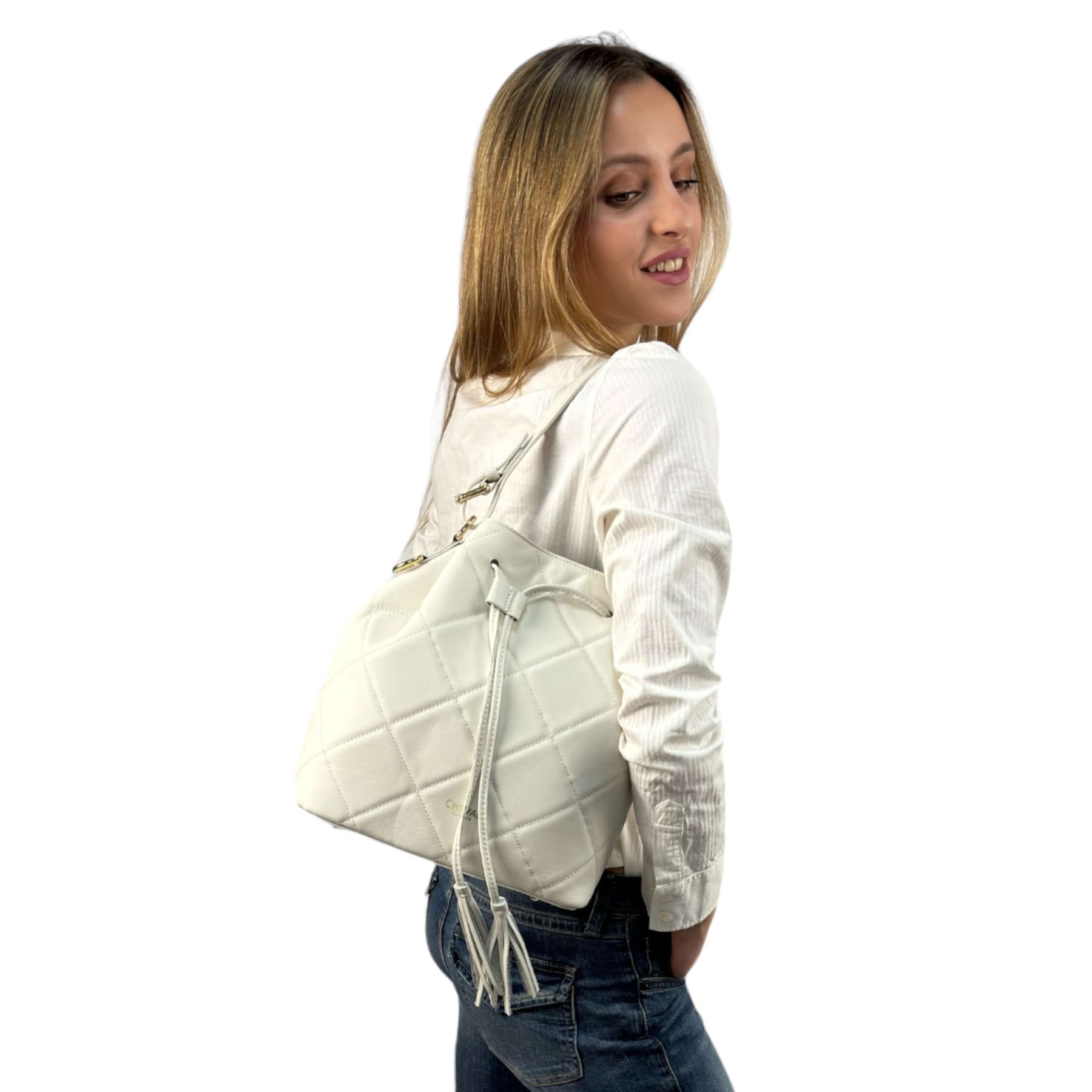 Borsa a spalla Cheval Firenze Nicole Beige