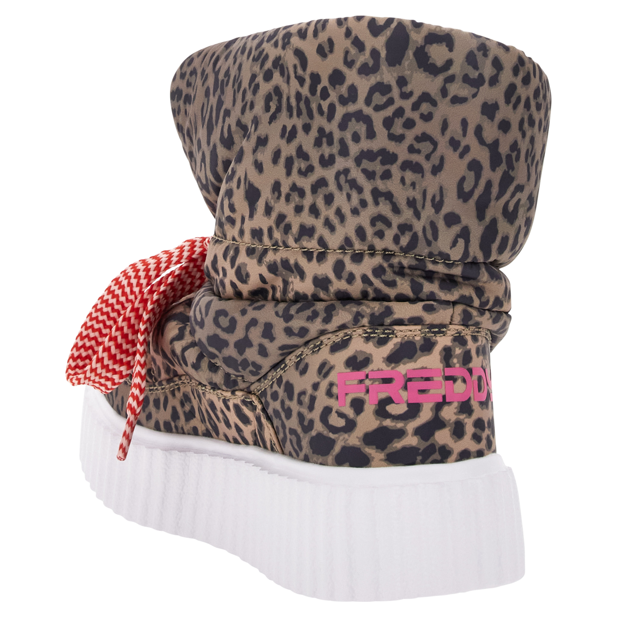 Puff Boot stampa fantasia con imbottitura in pile