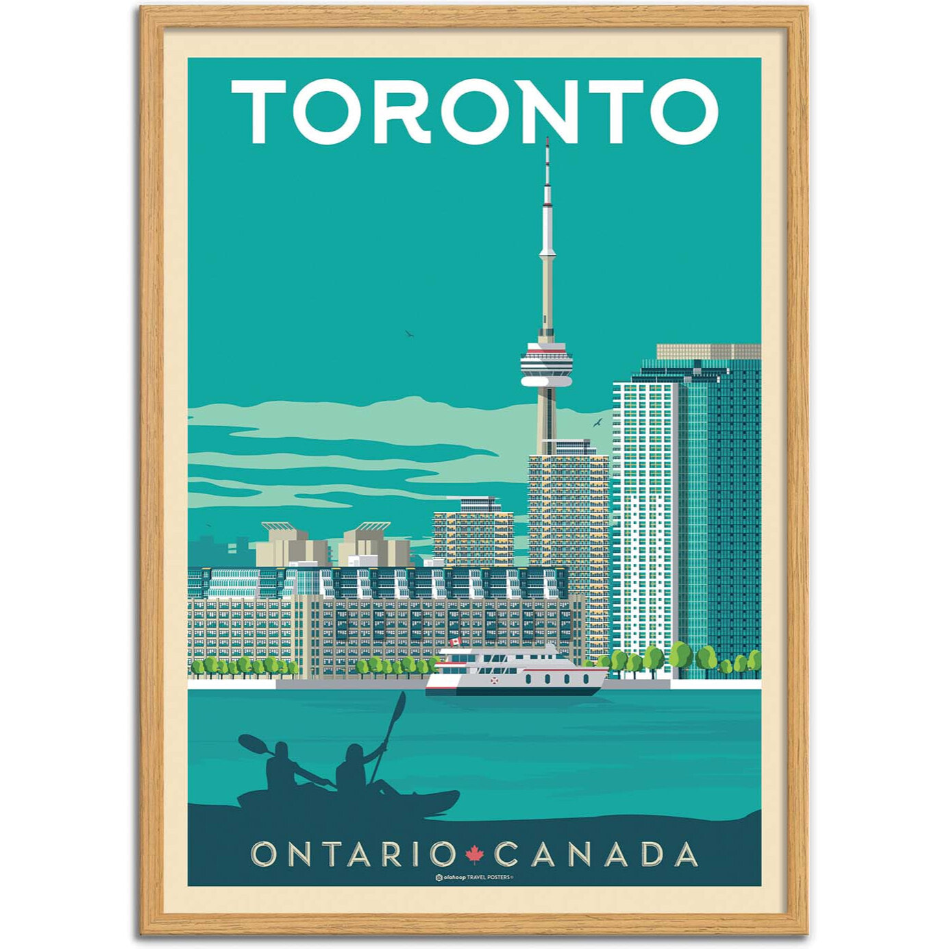 Affiche - Toronto - Olahoop Travel Posters