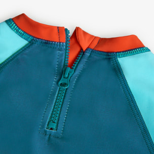 Camiseta de bebé niño estampada, mangas cortas, azul Ã­ndigo