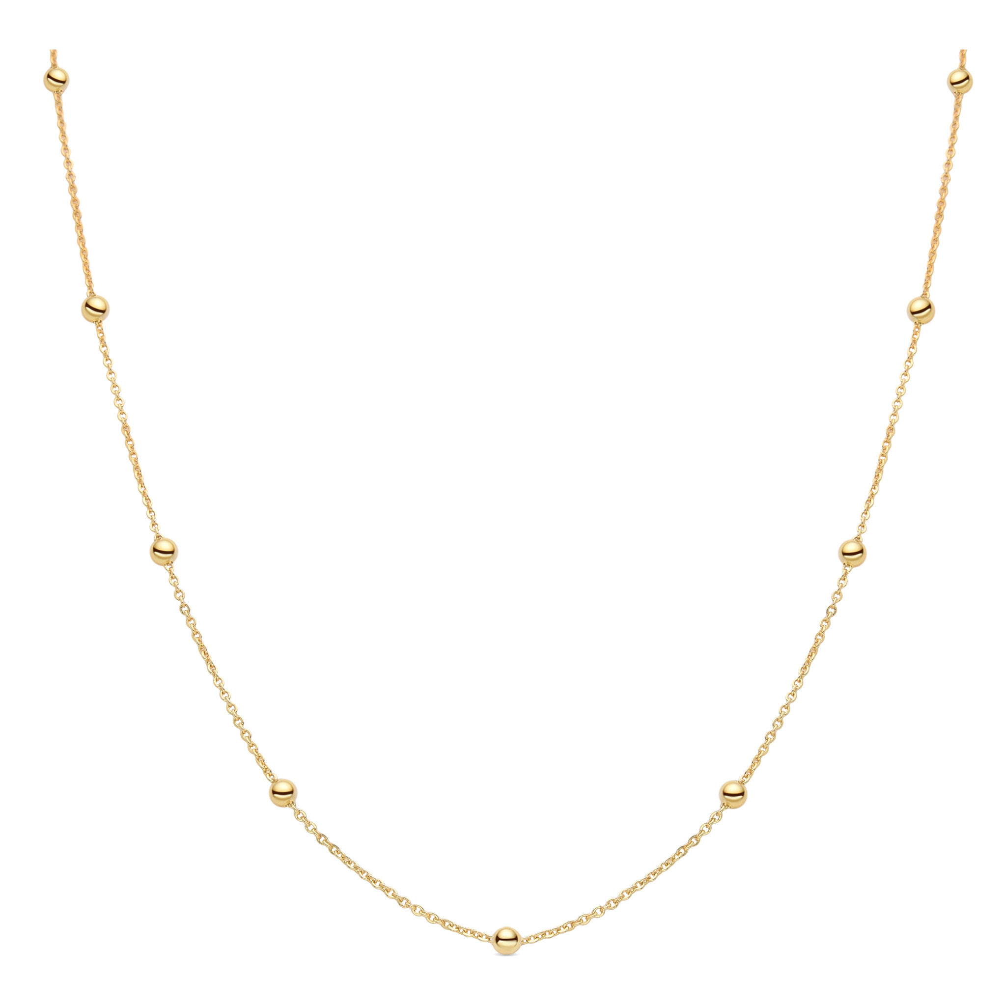 Collar acabado en oro amarillo de 18K
