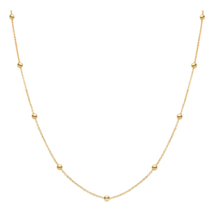 Collar acabado en oro amarillo de 18K