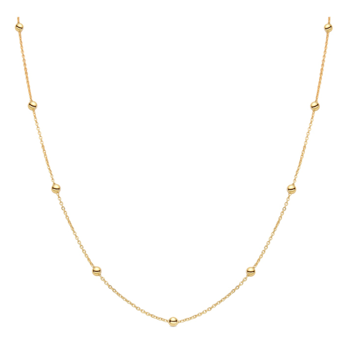 Collar acabado en oro amarillo de 18K