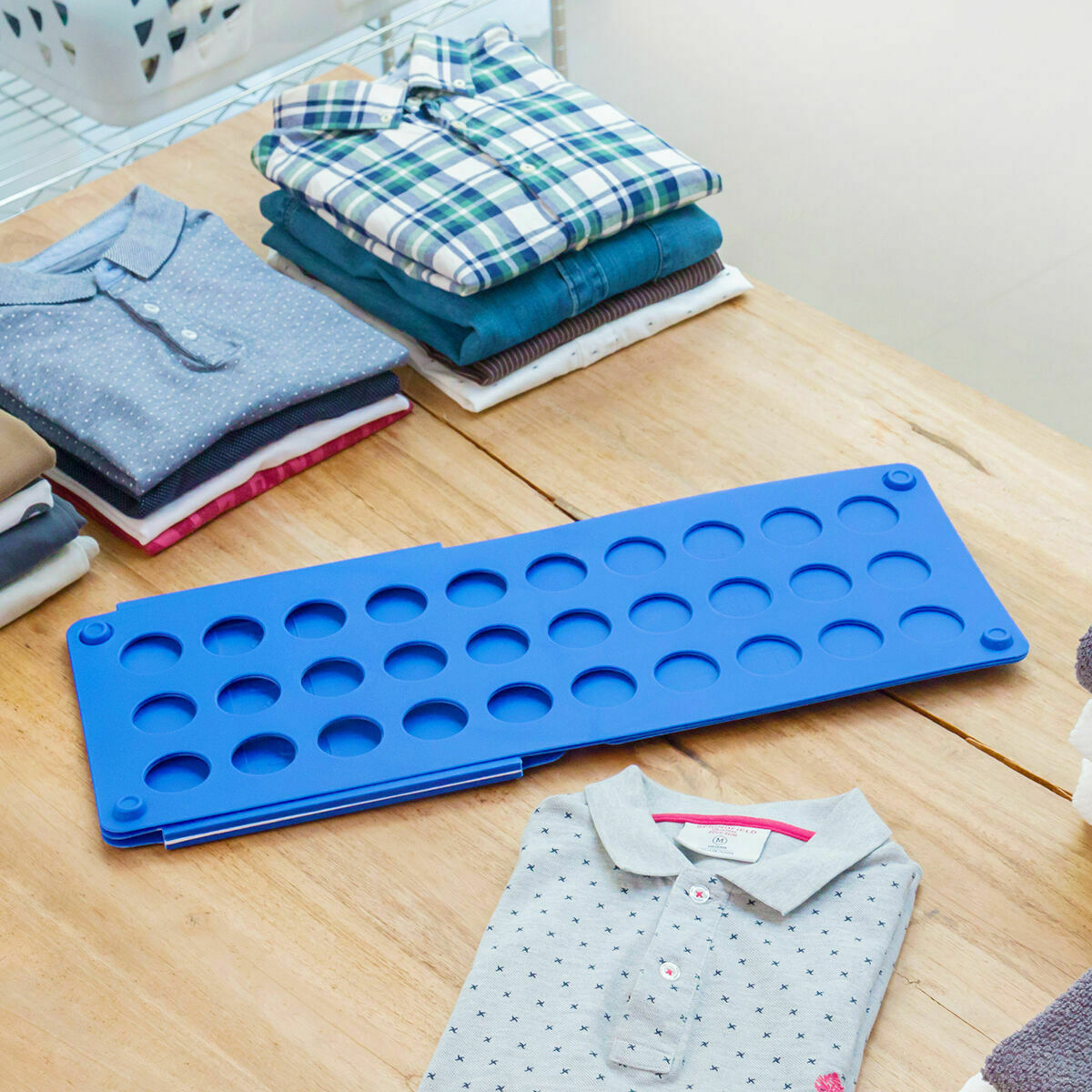 Pack Étendoir Pliant Vertical à Roulettes et Plieur de Linge InnovaGoods