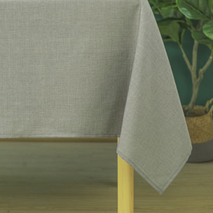 Nappe anti tâches et infroissable  -  - Effet chiné - Gris anthracite