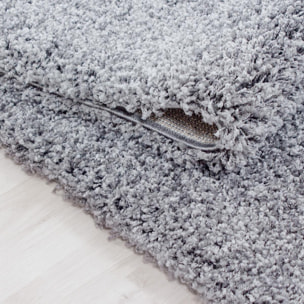 Tapis poils longs shaggy tissé motif uni ZASIVE