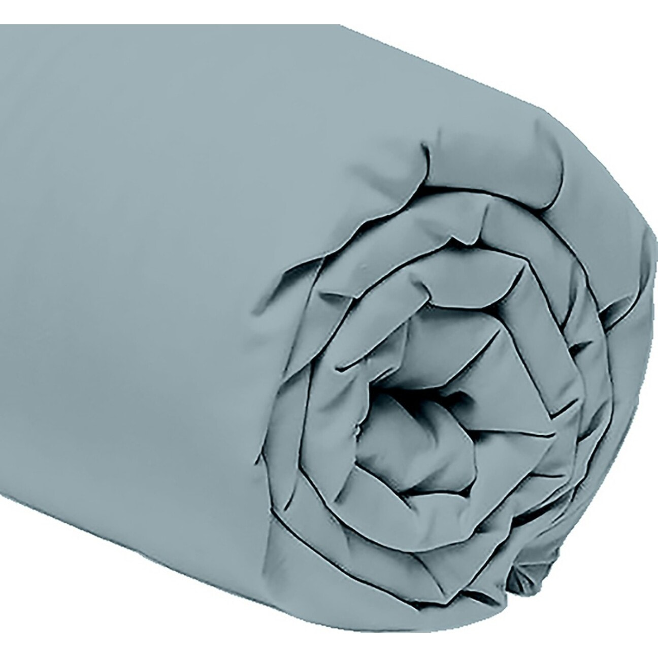Drap housse 100% percale de coton 80fils_azur