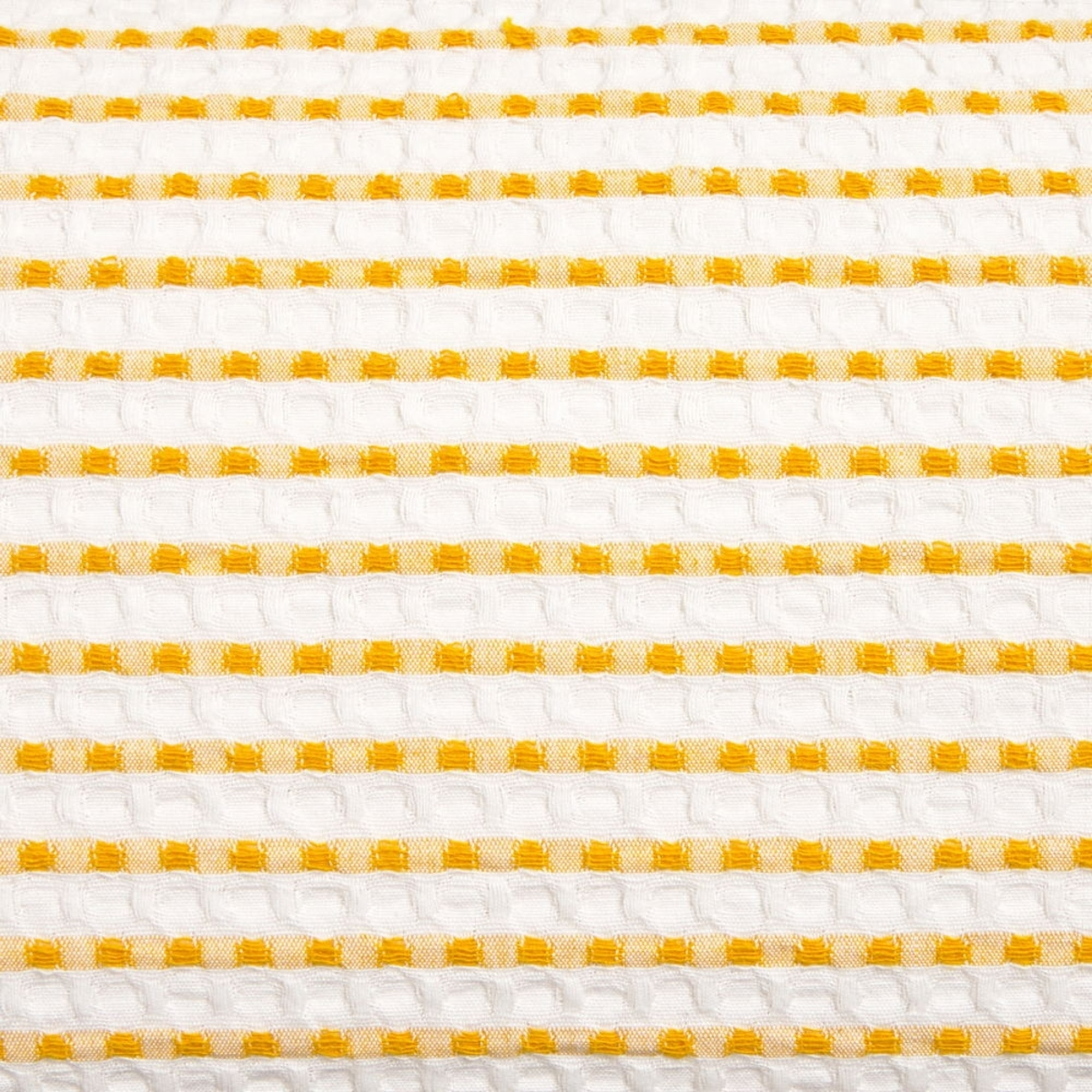 Funda de cojín algodón gofre Ark color amarillo Algodón
