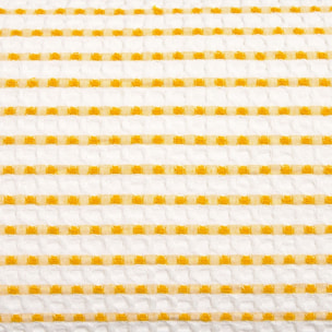 Funda de cojín algodón gofre Ark color amarillo Algodón