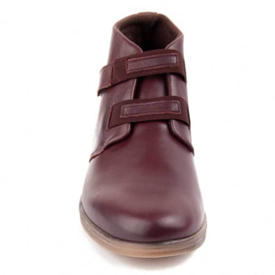 Botín De Cuña - Burdeos - Altura: 4 Cm