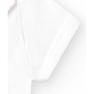 Body bebé manga corta cuello piqué