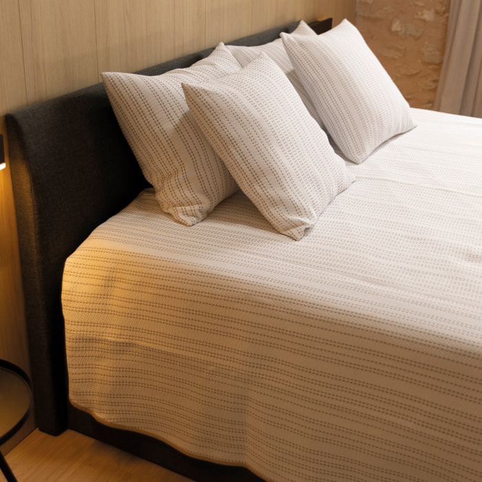 Naturals - Colcha Bouti - 50% Algodón - 50% Poliéster - Jacquard - Alba Beige