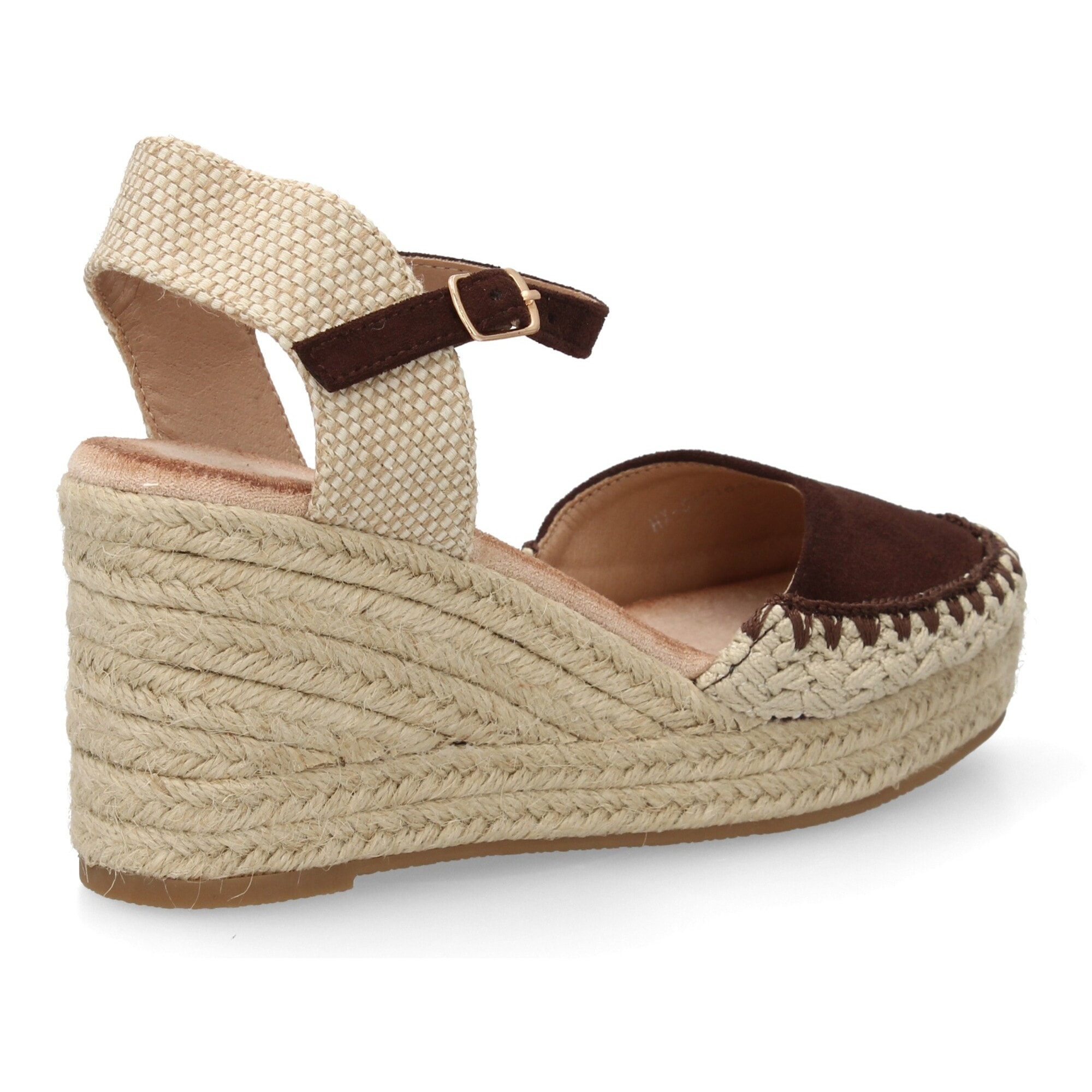 Sandalia de Cuña de Yute para Mujer, Comodas y Elegantes con Detalles Trenzados