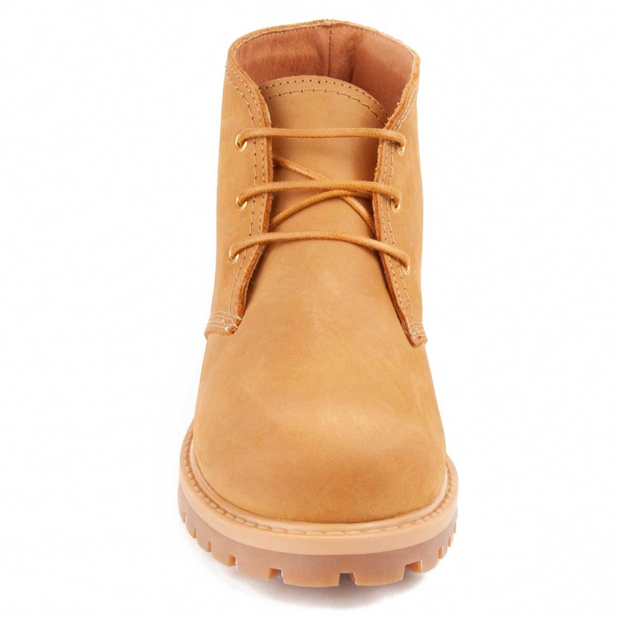 Botín De Piel - Marrón