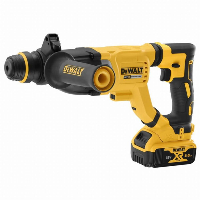 Perforateur-burineur SDS-Plus XR 3 Joules - Ø28 mm - DEWALT - avec une batterie 18V 5aH - chargeur - coffret - DCH263P1-QW