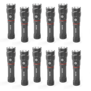 Lot de 12 lampes torches rechargeables Philex Slyde King - Nebo
