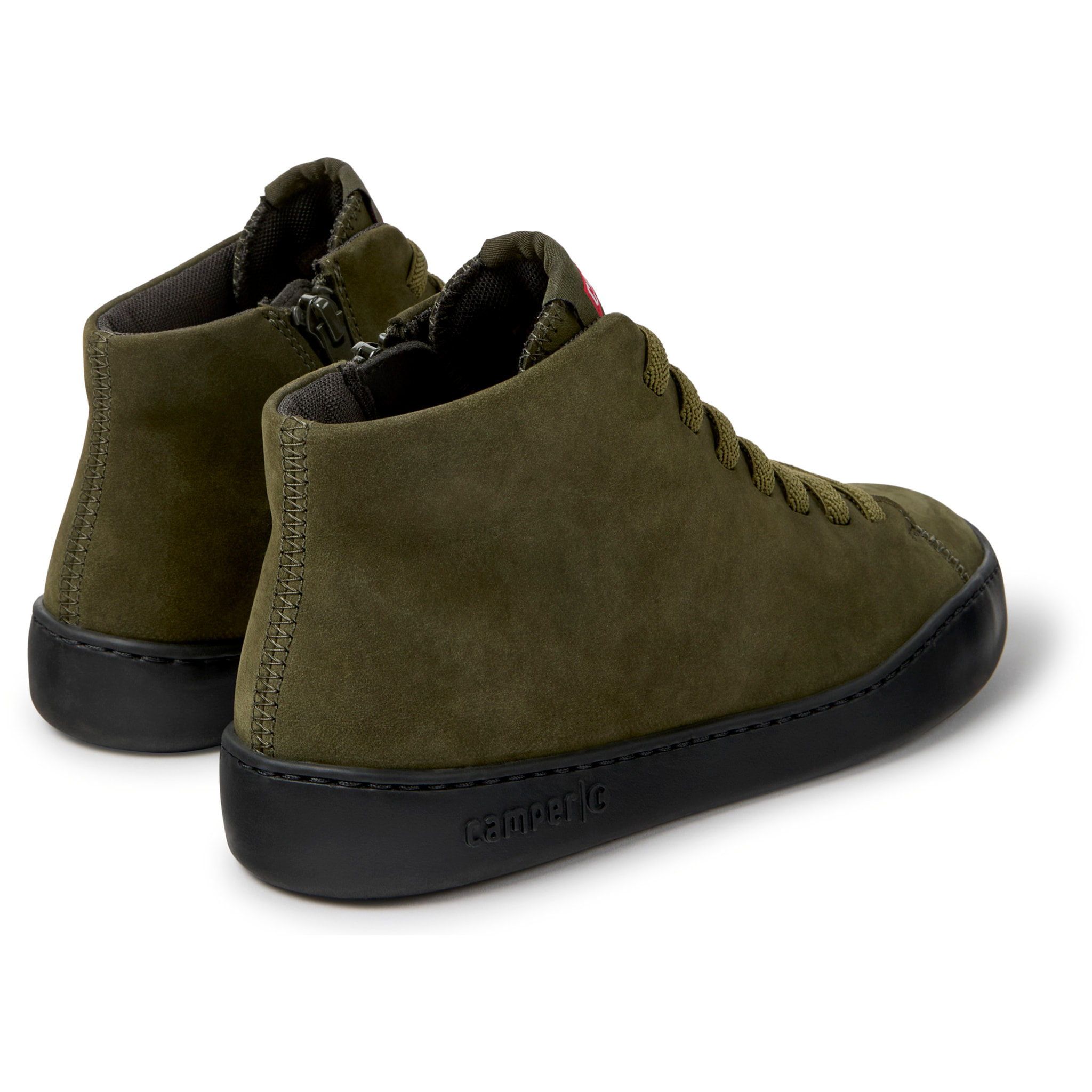 Zapatillas - CAMPER Peu Touring - Verde - Piel nobuk