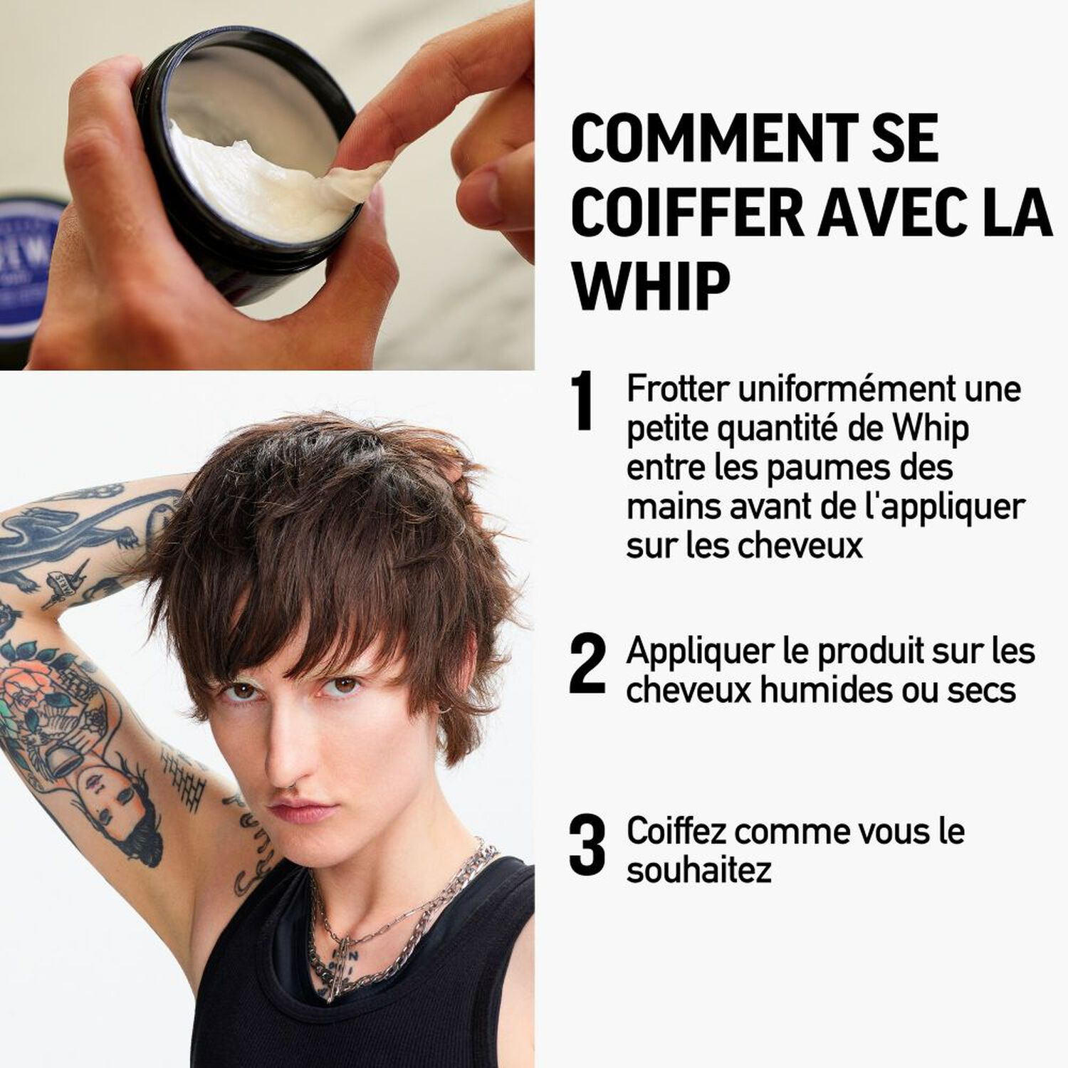 WHIP - Crème Coiffante 85 g