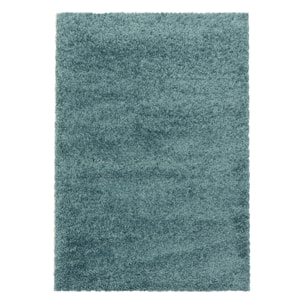 SYDNEY - Tapis shaggy uni à poils longs bleu - SYD3000BLE