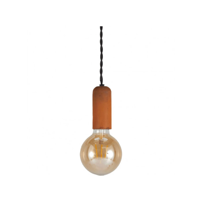 Suspension en métal effet rouille cuivré H151cm - DROOPY 623