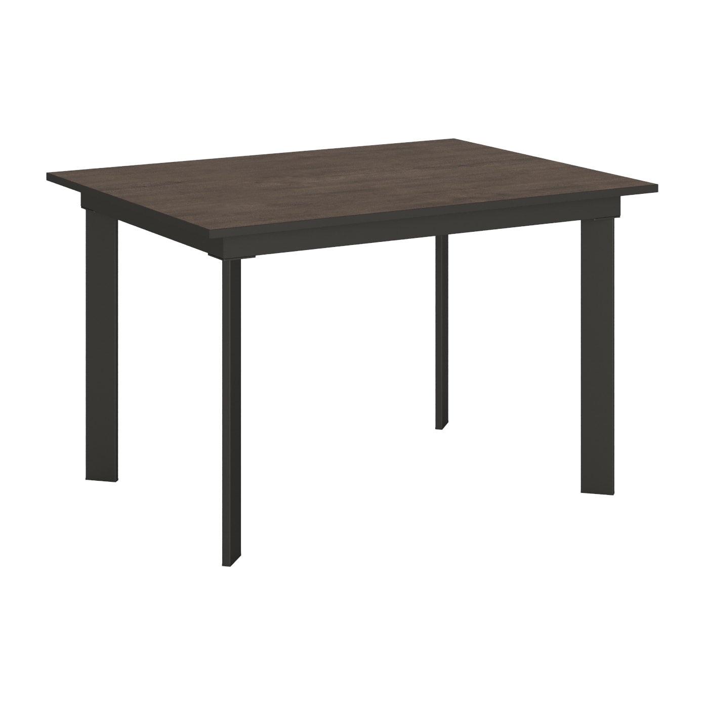 Mesa extensible 90x120/180 cm Cumar Nogal estructura Antracita