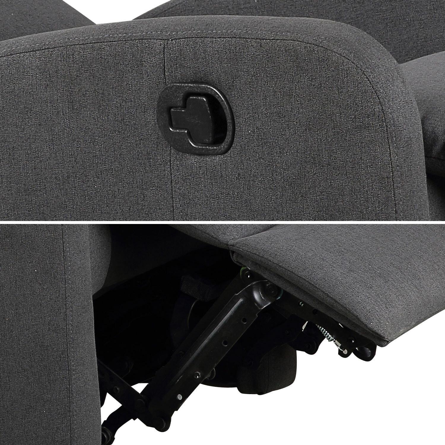 Fauteuil inclinable MAX gris anthracite