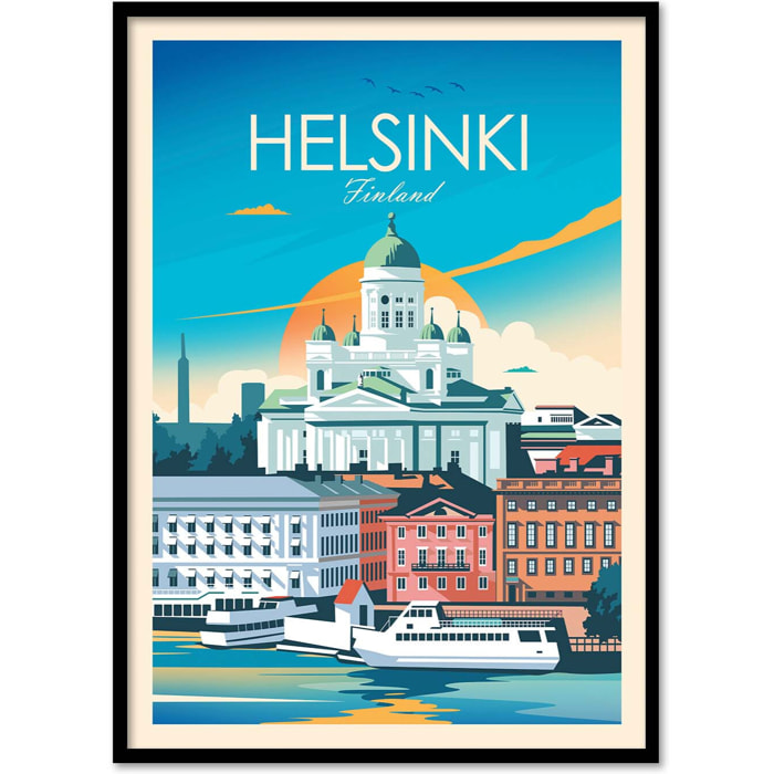 Affiche - Helsinki Finland - Studio Inception
