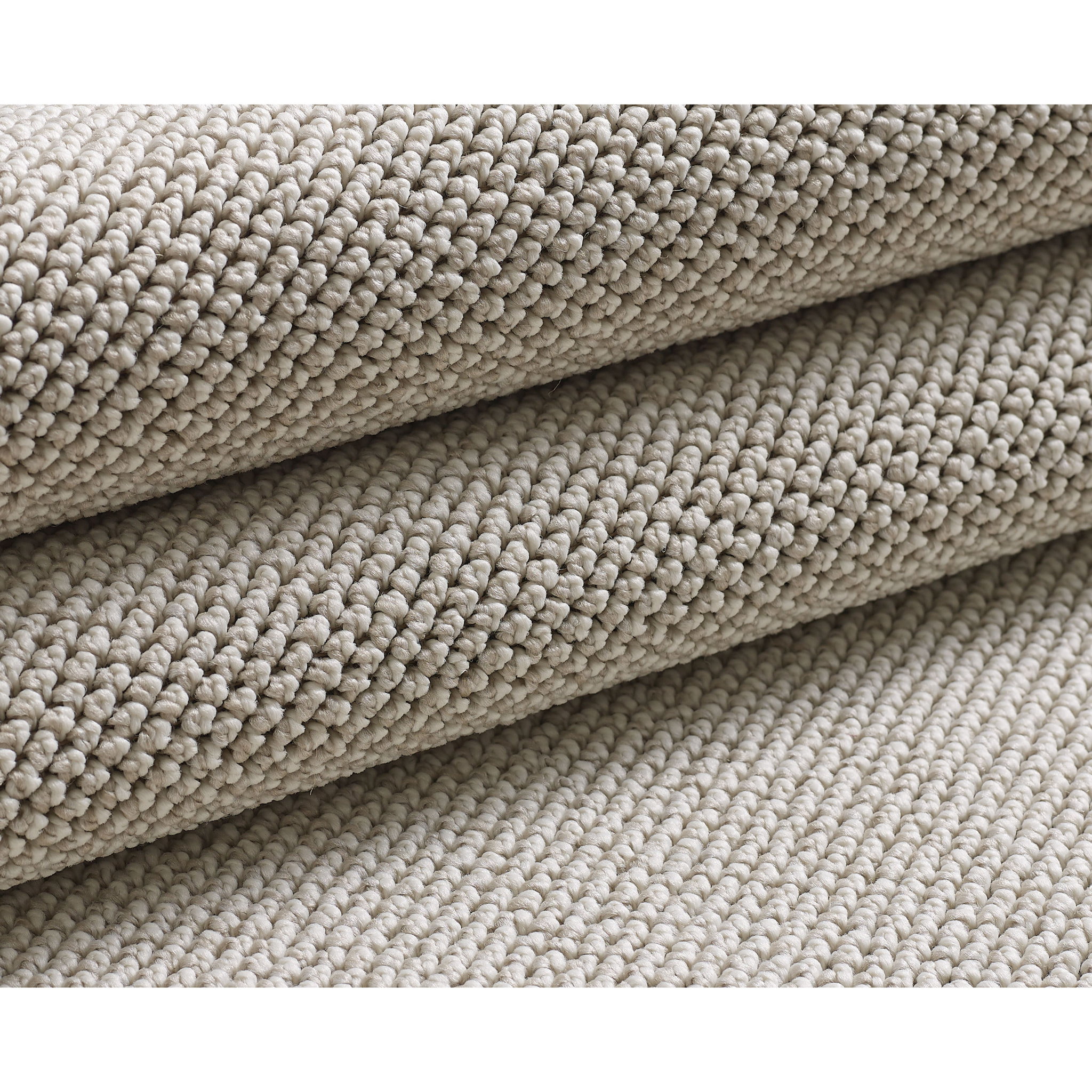 MORELIA - Tapis moderne aspect laine bouclée Creme
